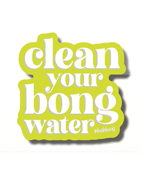 Kush Kards Bong Water Sticker, Pack of 3 Vinyl