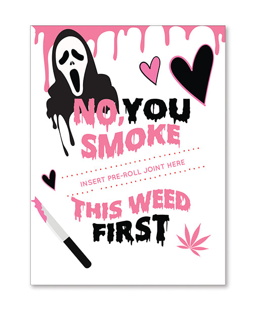 Kush kards llc KK-MB-GHOSTFACE Halloween GhostFace Greeting Card, Multi-Color