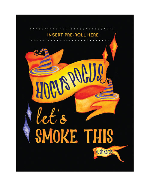 Kush Kards Hocus Pocus Halloween Cannabis Greeting Card with Matchbook
