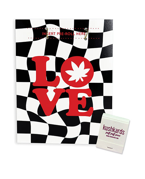 Kush kards llc KK-MB-LOVE Love Retro Greeting Card, Multi-Color