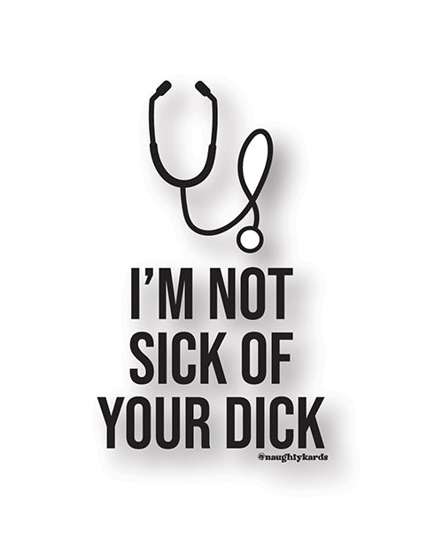 Kush Kards NS-SICKDICK Naughty Sticker Pack, 3" x 3" Matte