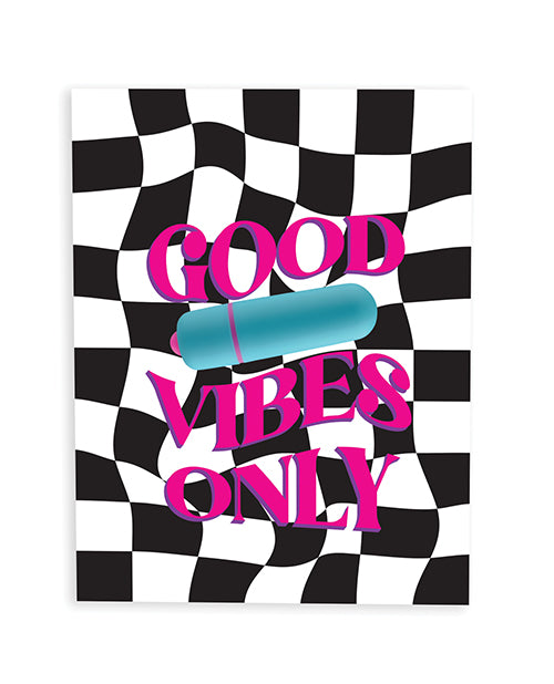 Kush Kards NV-GOODVIBES Good Vibes Only Card w/ Rock Candy Vibrator, A2