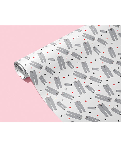 Kush Kards WP-SWEATPANTS "Grey Sweatpants" Naughty Wrapping Paper