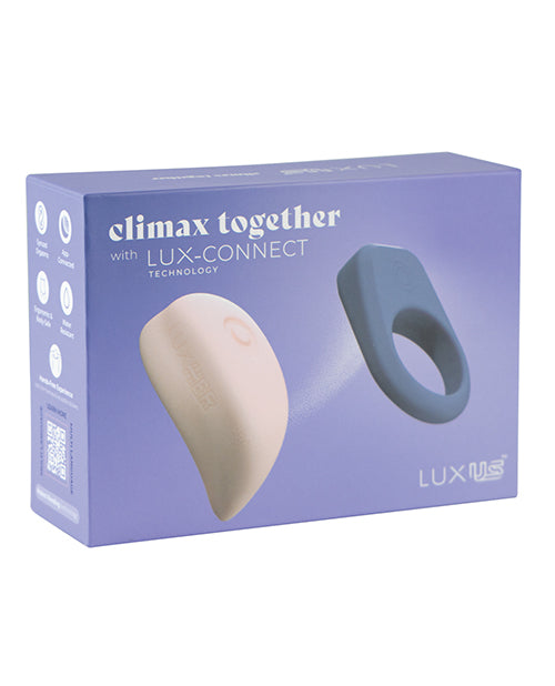 Kiiroo 11070-W Luxus Couples Cock Ring Combo, Blue, App-Enabled