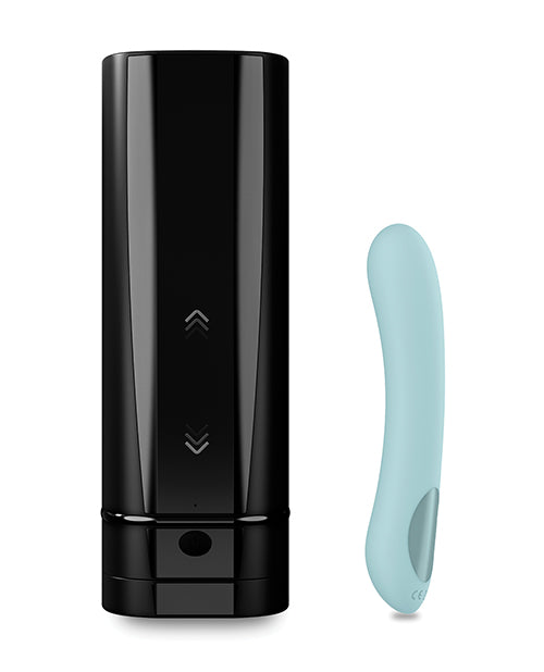 Kiiroo 12000 Onyx+ and Pearl2+ Couple Set, Turquoise G-spot Vibrator