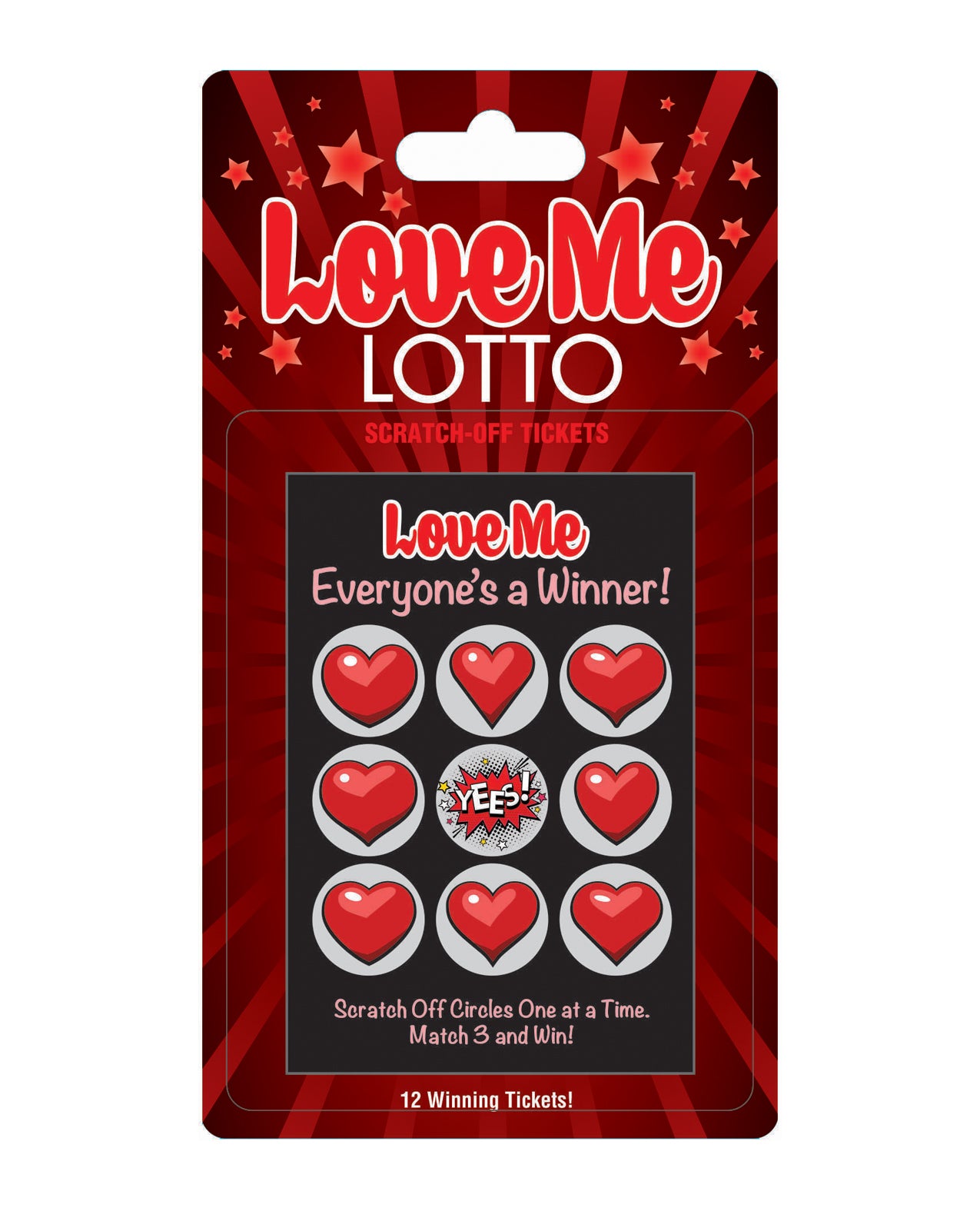 Little Genie and Candyprints BG.070 Love Me Lotto Scratch-Off Tickets, 12 Pack
