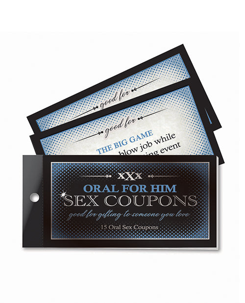 Little Genie Productions LLC Oral Adventures for Him Sex Coupons, 15 Fantasies
