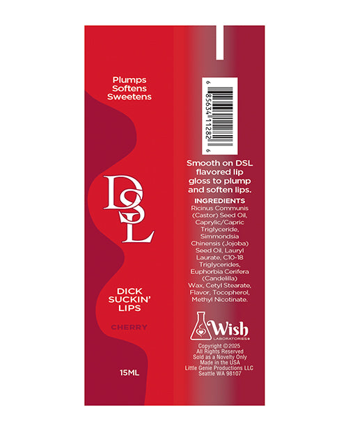 Little Genie and Candyprints DSL Lip Plumping Serum, Cherry, 15 ml