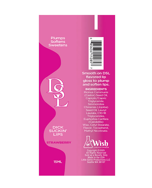 Little Genie DSL Lip Plumping Serum, Strawberry, 15 ml