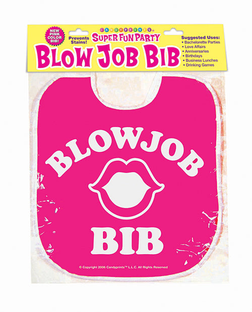 Little Genie and Candyprints CP.1133 Blow Job Bib, Pink