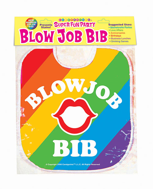 Little Genie and Candyprints CP.1134 Blow Job Bib, Rainbow