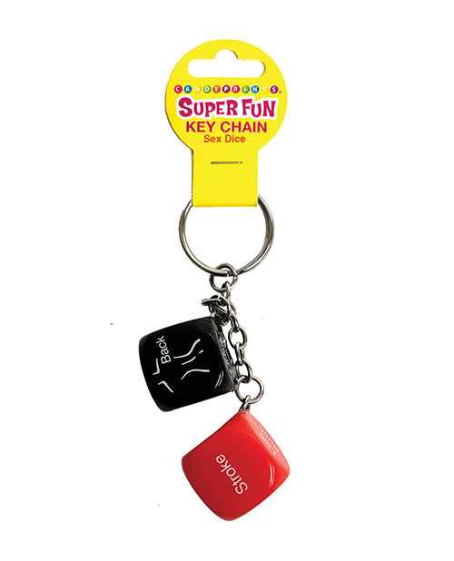 Little Genie CP.1174 Sex Dice Key Chain, Multi-Color