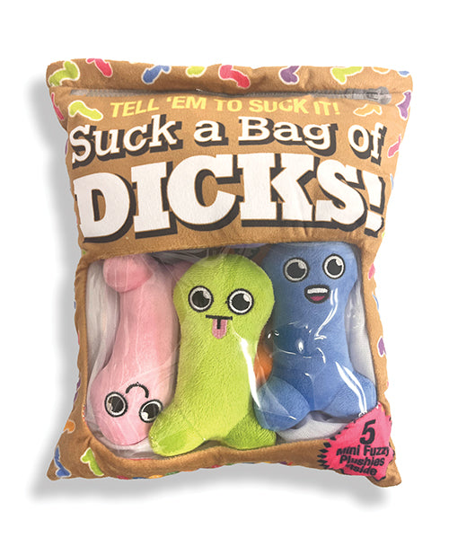 Little genie CP.1237 Suck A Bag of Dicks Plushy Pillows, Multi-Color