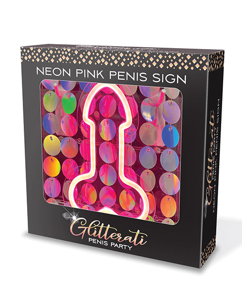 Little Genie and Candyprints CP.1247 Penis Neon Sign, 8.75 x 8.5 In