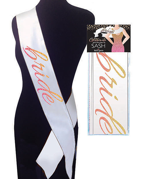 Little Genie and Candyprints NVC.106 Glitterati Bride Sash, 68-Inch