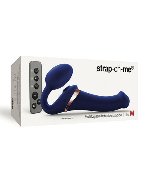 Dorcel Multi Orgasm Bendable Strapless Strap-On, Medium - Night Blue