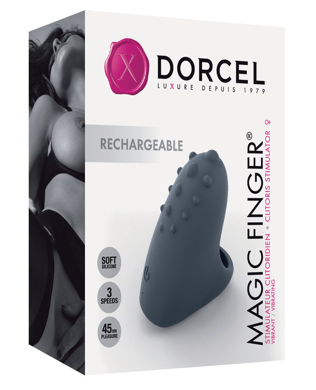 Dorcel 6071601 Rechargeable Magic Finger, Silicone Vibrator