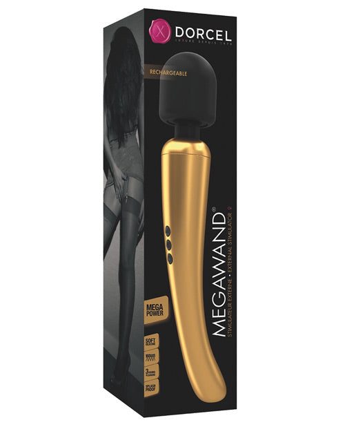 Dorcel 6071786 Megawand Rechargeable Wand, Gold, 20 Modes