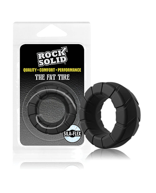 Doc Johnson 3700-26-CD Rock Solid Fat Tire Ring - Black Silicone