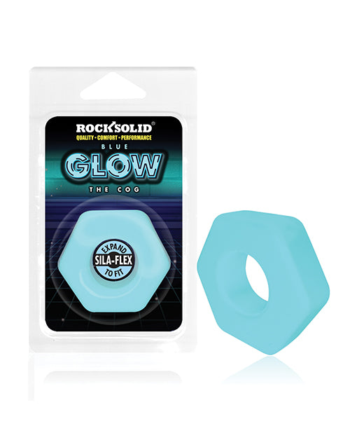 Doc Johnson 3700-23-CD Rock Solid The Cog Ring, Glow-in-the-Dark Silicone
