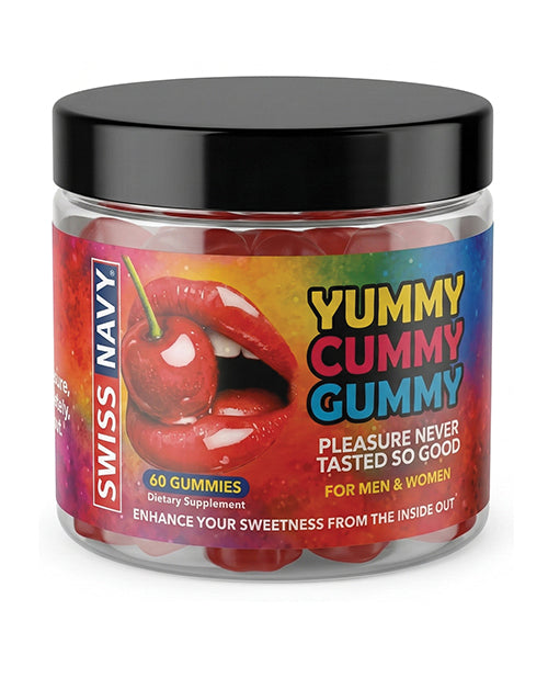 Swiss Navy SNYCG60 Yummy Cummy Gummies, Natural Flavor Enhancer