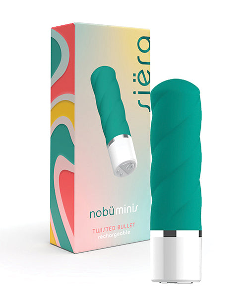 Bodispa inc NB001612 Nobu Mini Siera Twisted Bullet, Teal, Waterproof