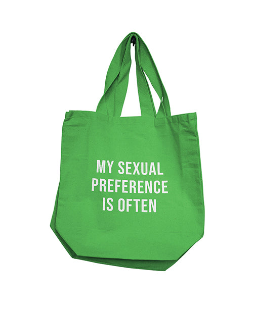 Nobu NB001767 My Sexual Preference Tote, Green, 15" H