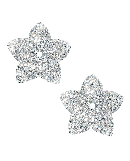 Neva Nude BN-FLO-025 Crystal Jewel Pasties, Clear 3.1" x 3"