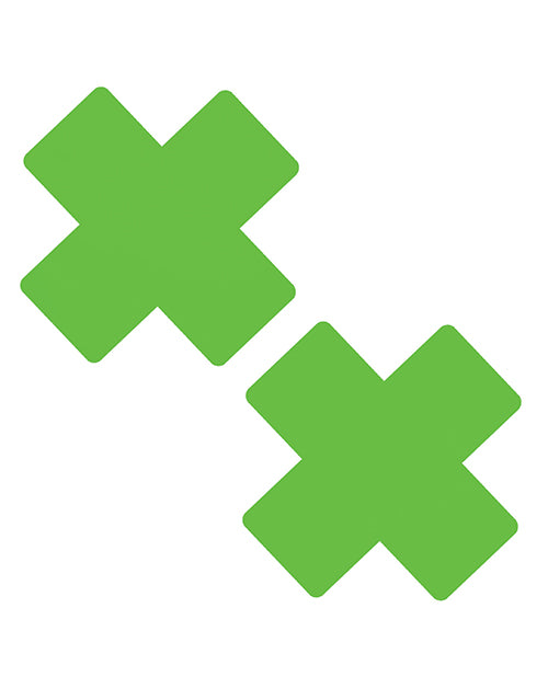 Neva Nude HRGR-XF-NS X Factor Pasties, Neon Green Color Changing