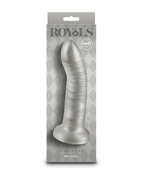 Ns novelties NSN-0213-29 Charlie Curved Dildo, 7" Metallic Champagne