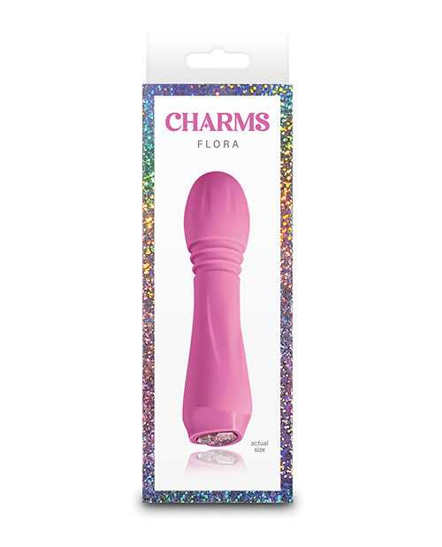 NS Novelties Charms Flora Compact Vibrator, Coral – Rechargeable & Waterproof