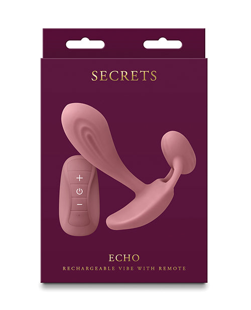 Ns Novelties Inc. Secrets Echo Vibrator, Dusty Rose, Rechargeable