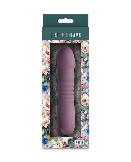 NS Novelties Lust-n-Dreams Poise Thrusting Vibrator, Mauve – USB Rechargeable