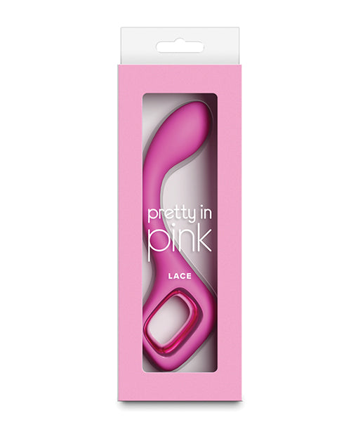 NS Novelties Pretty in Pink Lace G-Spot Vibrator, Rechargeable & IPX7 Waterproof