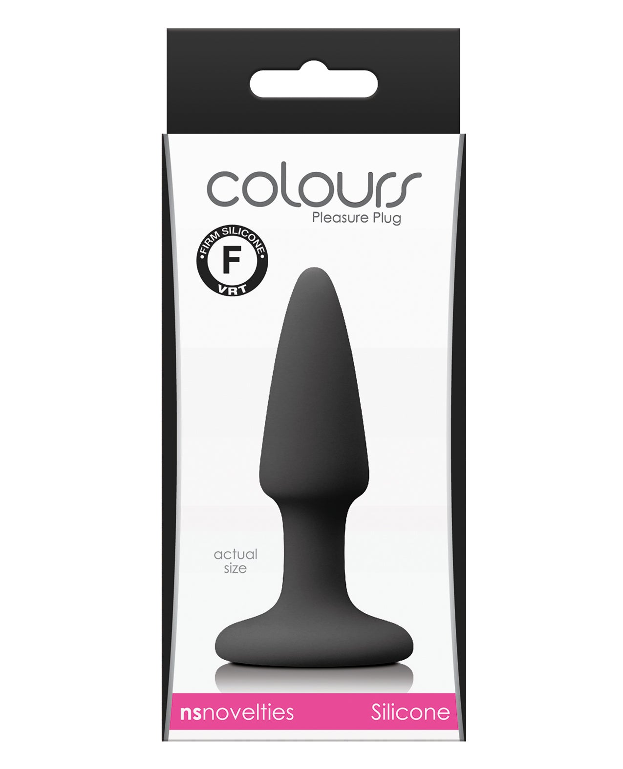 Ns novelties Colours Pleasure Mini Plug - Black Platinum Silicone