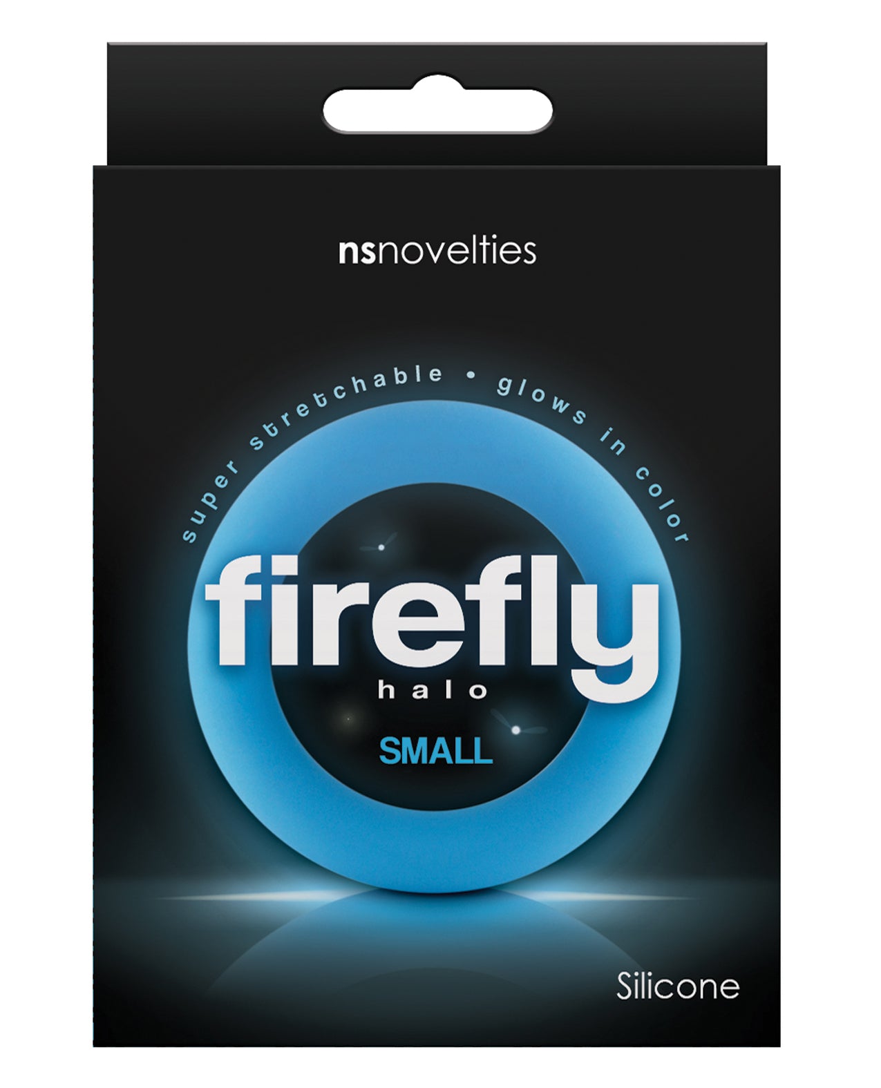 NS Novelties NSN-0473-27 Firefly Halo Small Cockring, Blue
