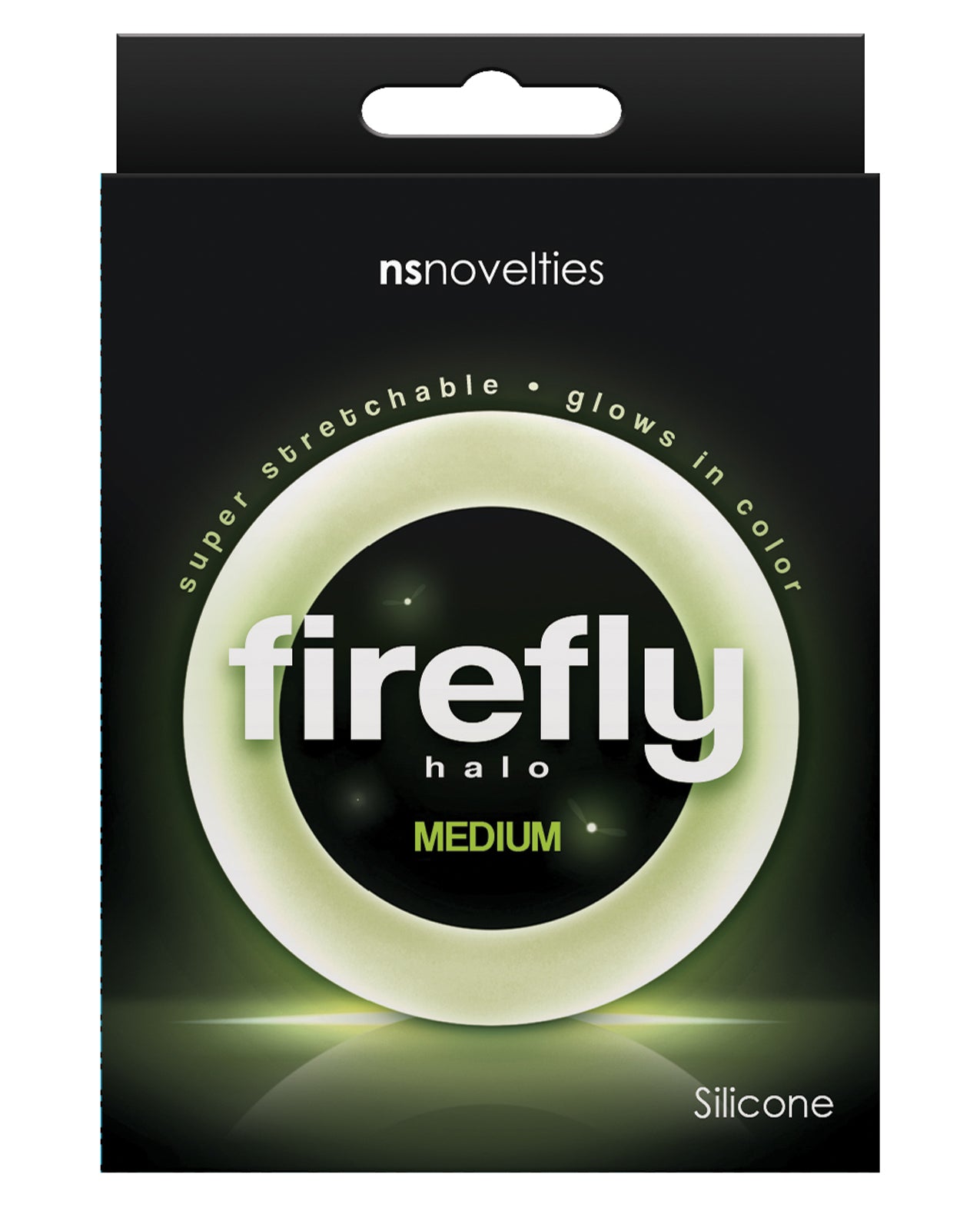NS Novelties NSN-0473-31 Firefly Halo Medium Cockring, Clear Silicone