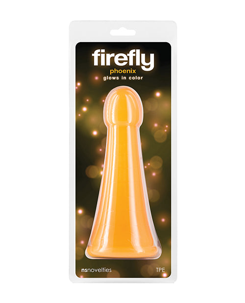 NS Novelties Firefly Phoenix Glow in the Dark Dildo, Orange TPE