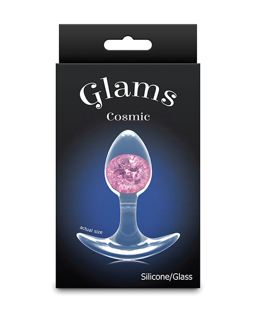 NS Novelties Cosmic Glams Small Plug, Pink – Body-Safe Silicone