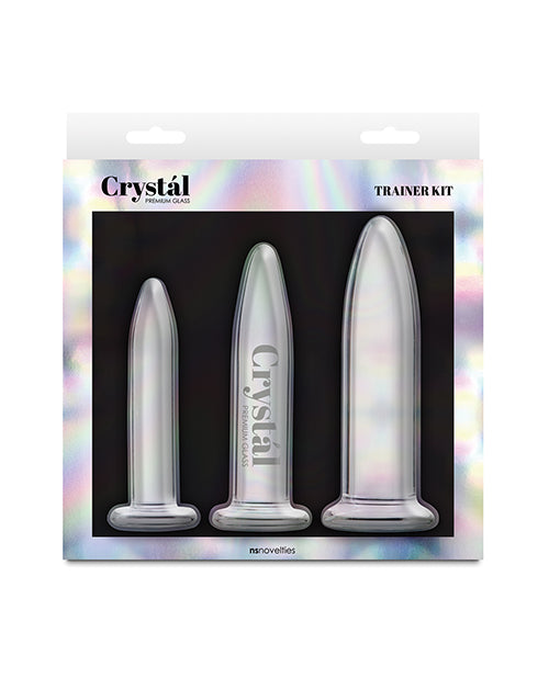 Ns novelties inc. Crystal Anal Trainer Kit, 3-Piece Set, Clear