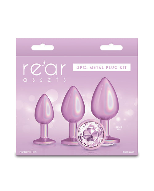 N's novelties inc. Pink Trainer Kit, Graduated Chrome Plugs