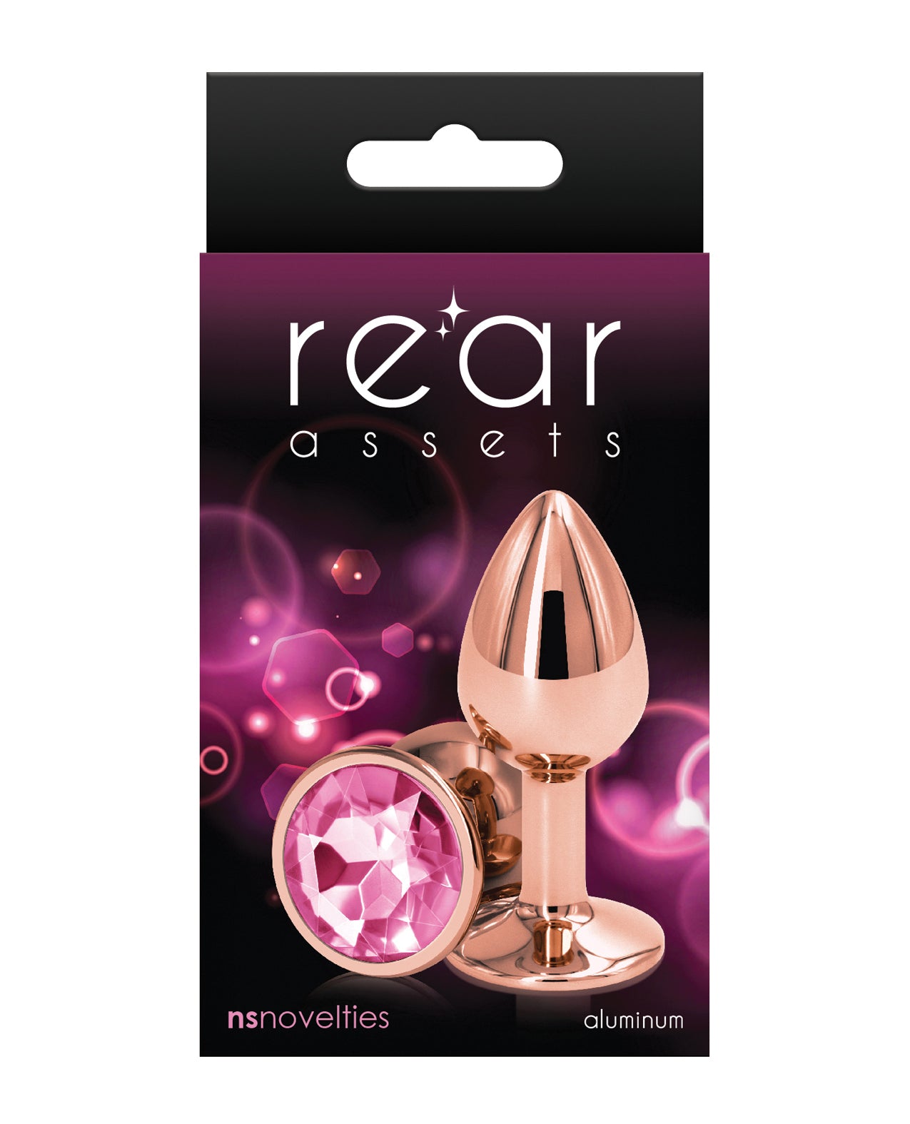 NS Novelties NSN-0961-14 Pink Aluminum Anal Toy, Small Rose Gold