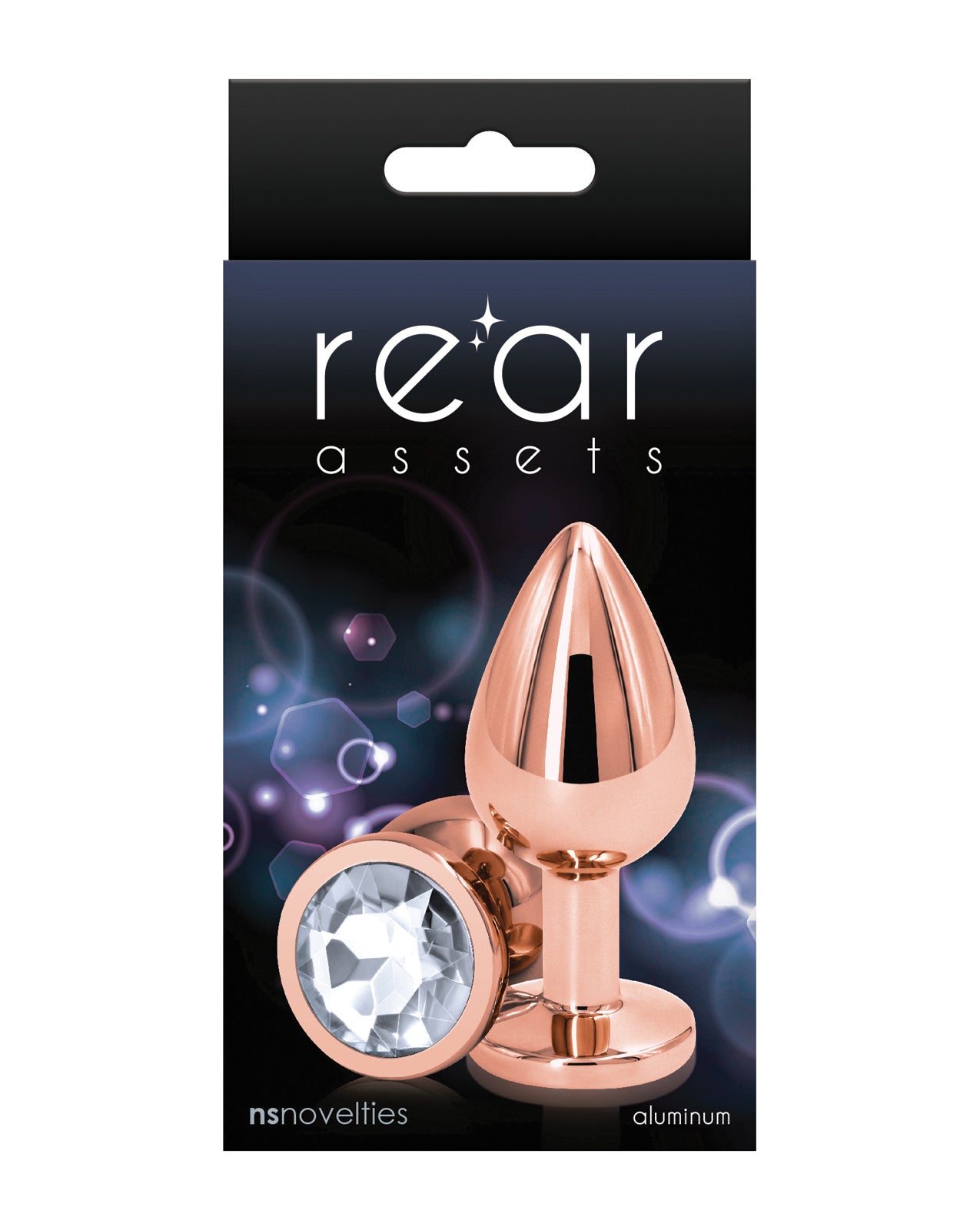 NS Novelties NSN-0961-21 Rear Assets Anal Toy, Clear, Aluminum
