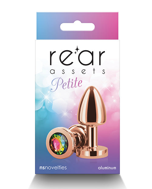 NS Novelties NSN-0966-29 Rear Assets Rose Gold Petite, Rainbow