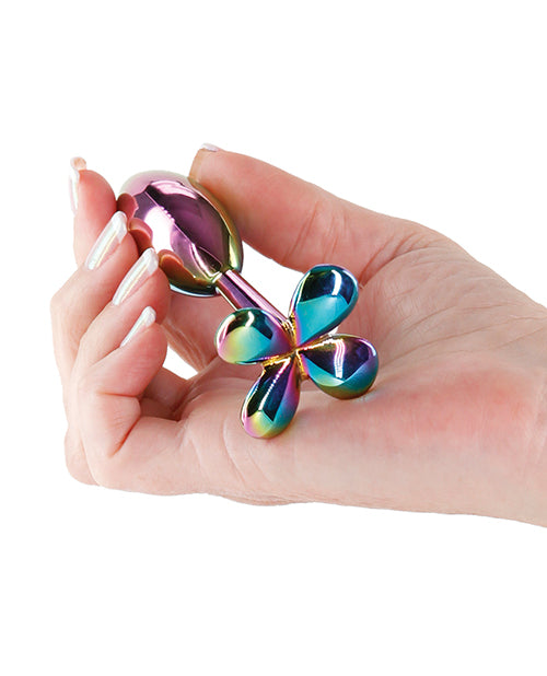 NS Novelties Rear Assets Clover Aluminum Anal Toy, Multicolor