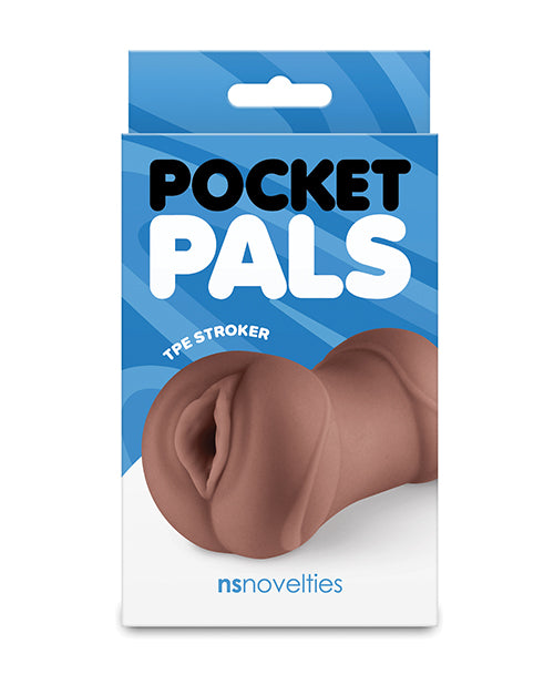 NS Novelties NSN-1020-03 Pocket Pals Vagina Stroker, Brown TPE