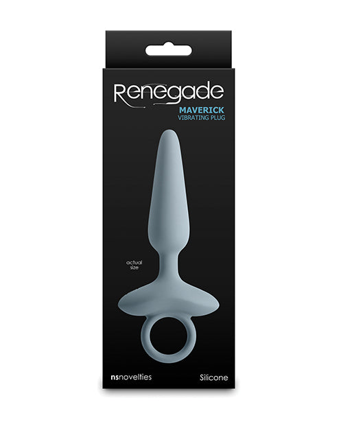 NS Novelties Renegade Maverick Vibrating Anal Plug, Gray