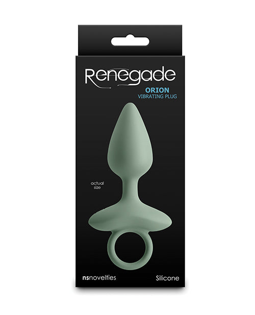 NS Novelties Renegade Orion Vibrating Anal Plug, Sage – Body-Safe Silicone