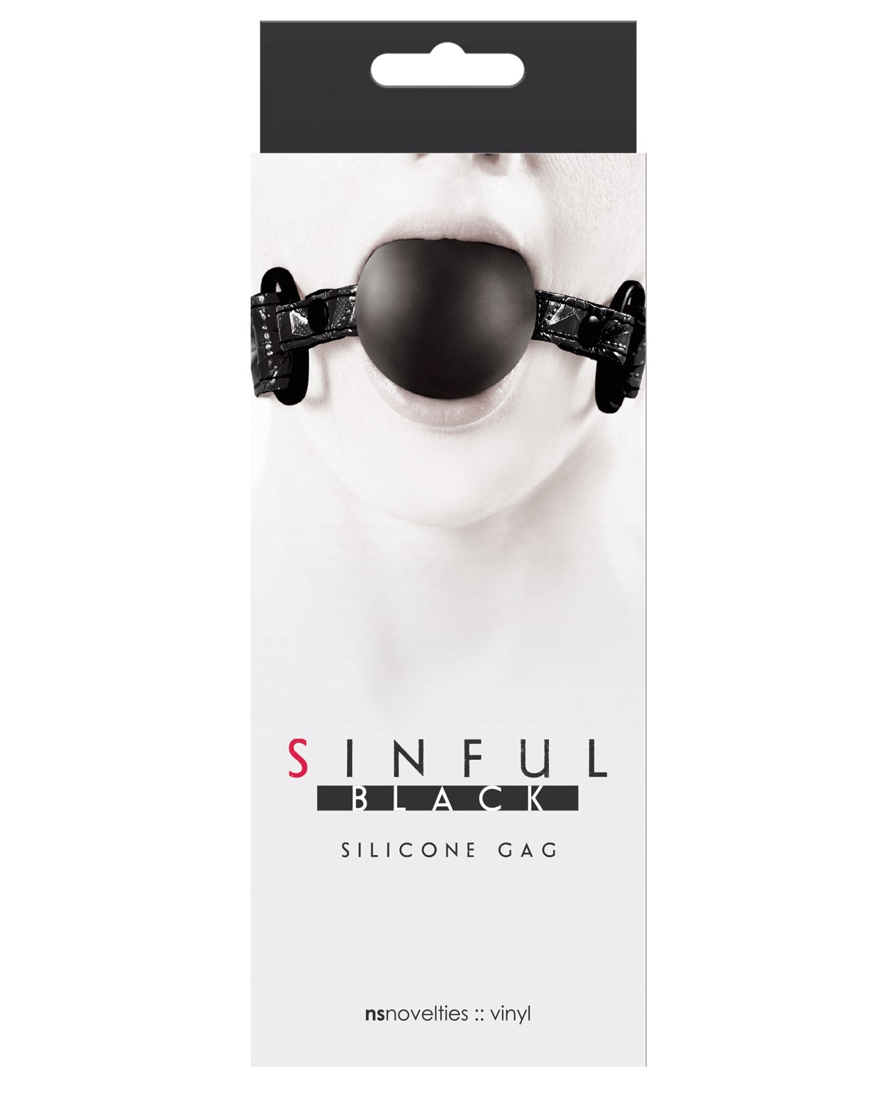 NS Novelties NSN-1235-13 Sinful Soft Silicone Gag, Black