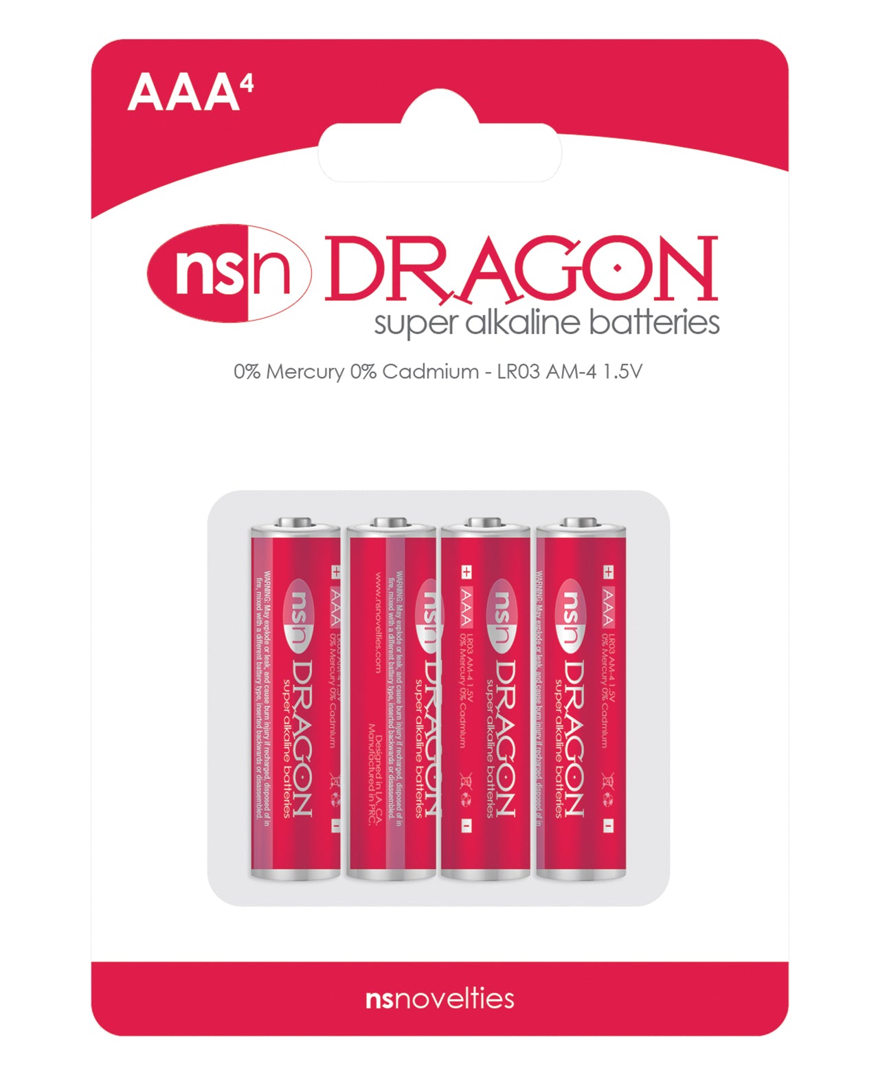 NS Novelties NSN-2010-20 Dragon Alkaline AAA Batteries
